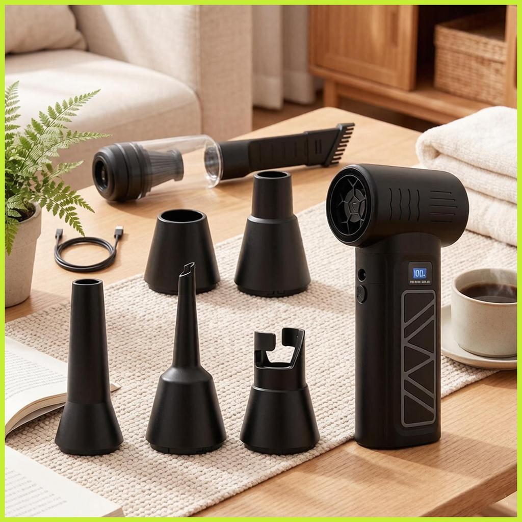 Aspirador De Pó Portátil Com Luz LED , Limpador De Display Digital Sem Fio 4 Configurações , Sucção Forte , Para acebnbr