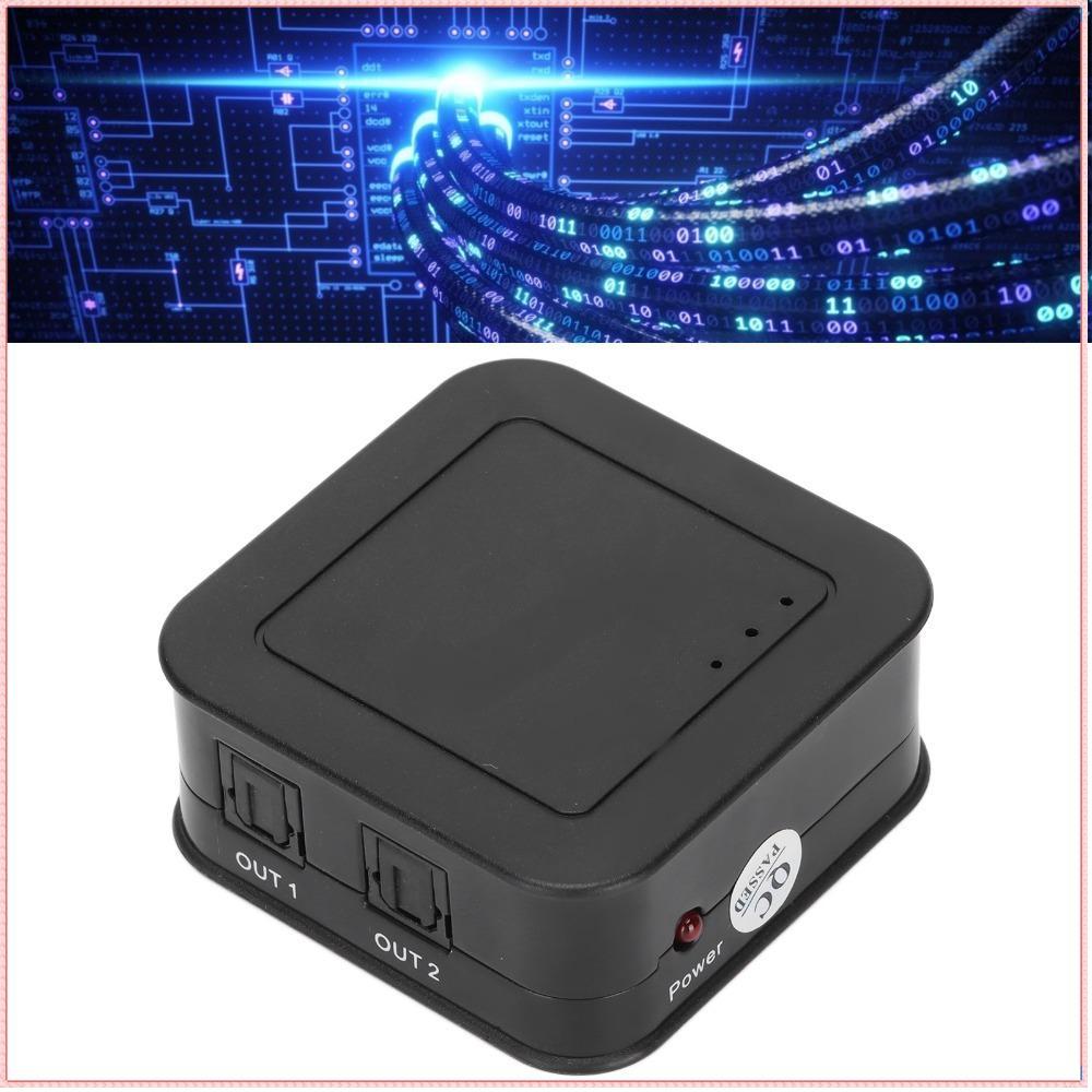 Divisor De Áudio Digital SPDIF  , Para De Fibra Óptica US Plug