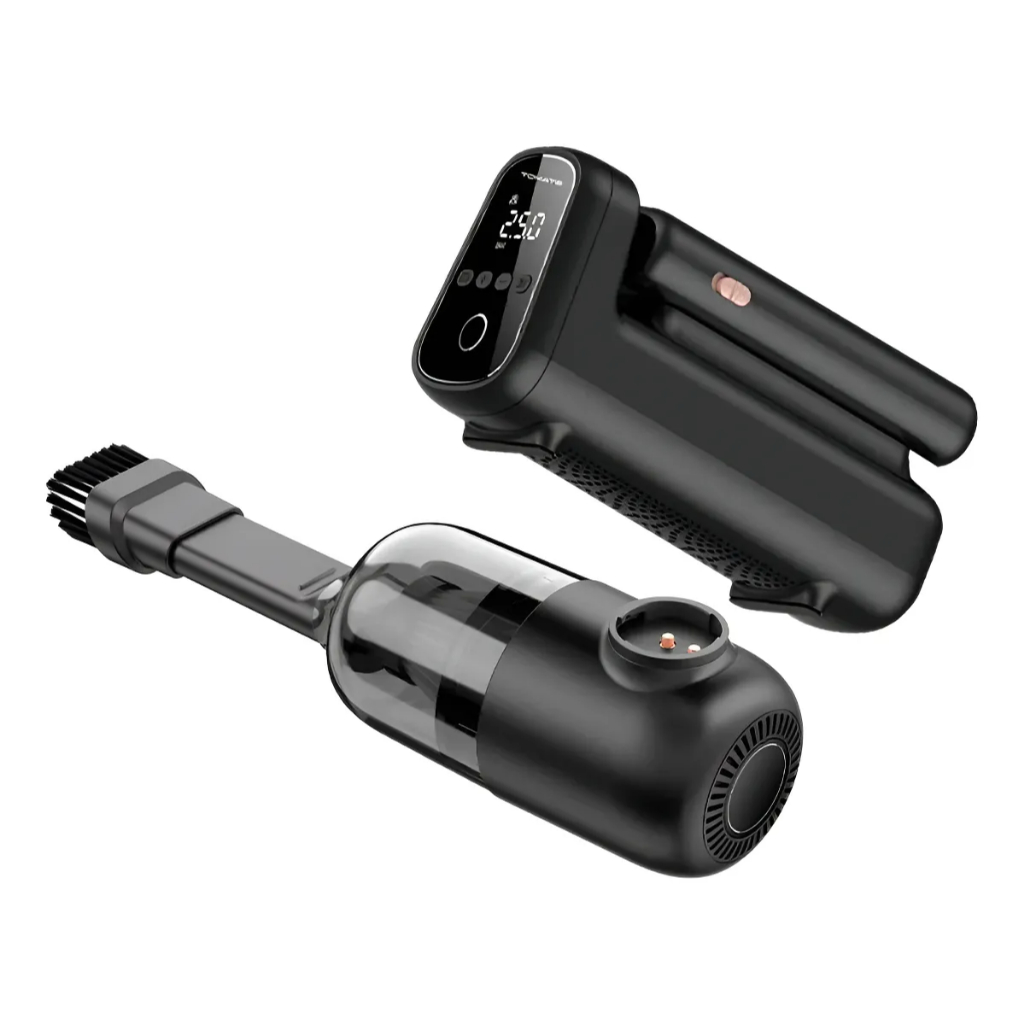 ASPIRADOR PORTÁTIL SEM FIO RECARREGÁVEL COM DISPLAY DIGITAL
