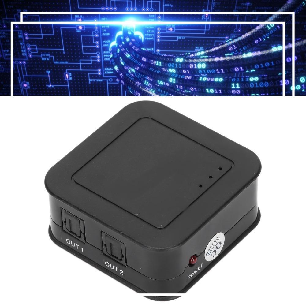 Divisor De Áudio Digital SPDIF , Para Suporte De Plugue Americano Dolby-AC3/DTS/LPCM 2.0 De Fibra Óptica