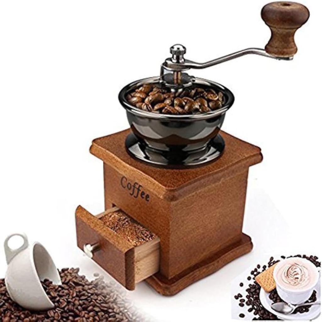 Coffee Mill Grinder - Manual Coffee Grinder with Adjustable Gear Setting and Ceramic Conical Burr,Hand Mill Grinder for