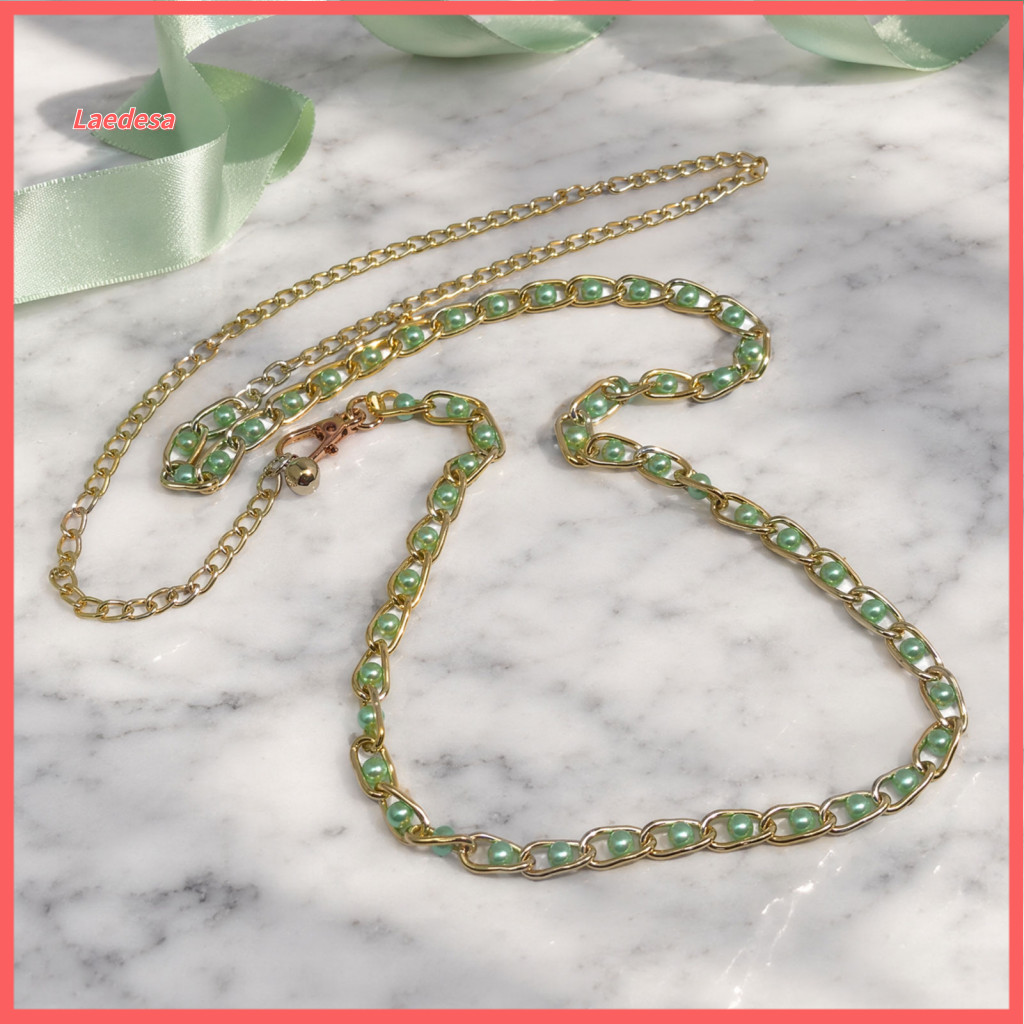 Body Chain Adjustable Waist for Women with Imitation Pearls – Lightweight Dress Accessory Perfect for Dresses and Bags