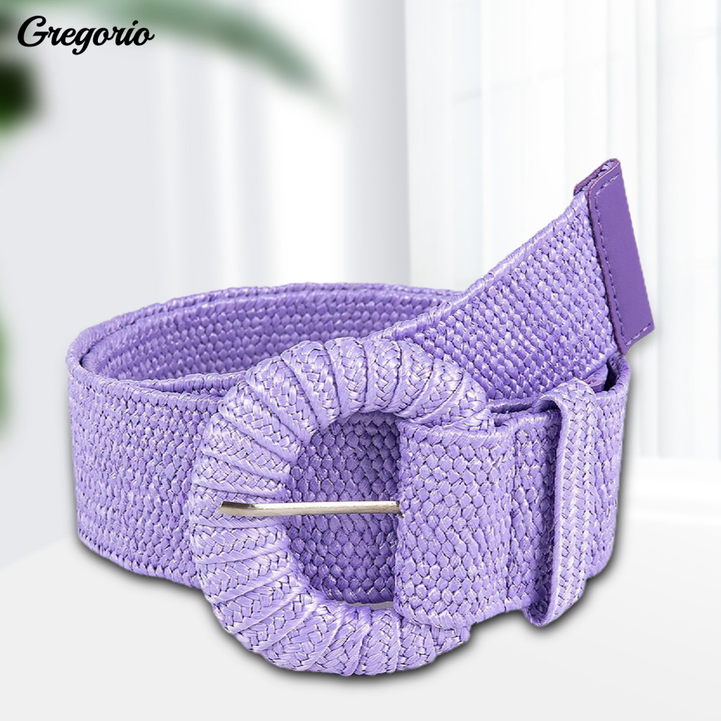 Clothing Waist Belt Dress Straw Women Bohemian Wide Handmade Pin Buckle Adjustable Summer Pants Waistband Fashion Access