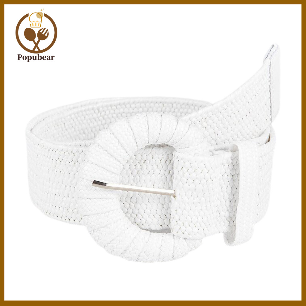Dress Waist Belt Versatile Straw Women Bohemian Wide Handmade Pin Buckle Adjustable Summer Pants Waistband Fashion Cloth