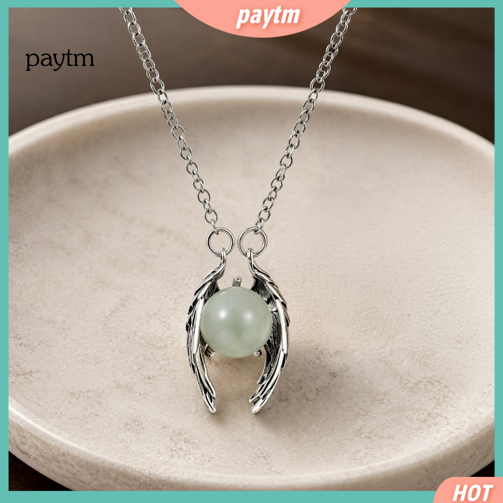 Versatile Dress Accessory Vintage Angel Wing Necklace Pendant for Men Women Wings Charm Adjustable Hop Sweater Chain Fas