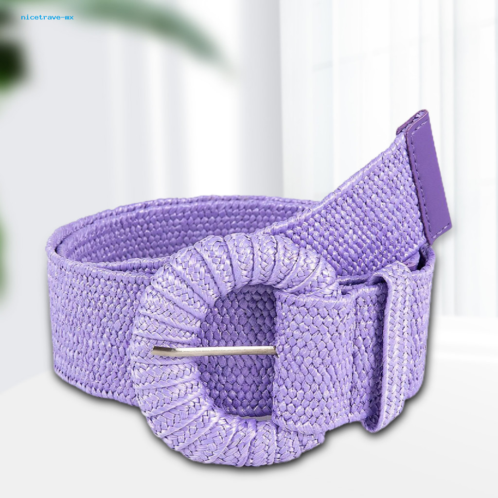 Dress Waist Belt Pin Buckle Straw Women Bohemian Wide Handmade Adjustable Summer Pants Waistband Fashion Clothing Access