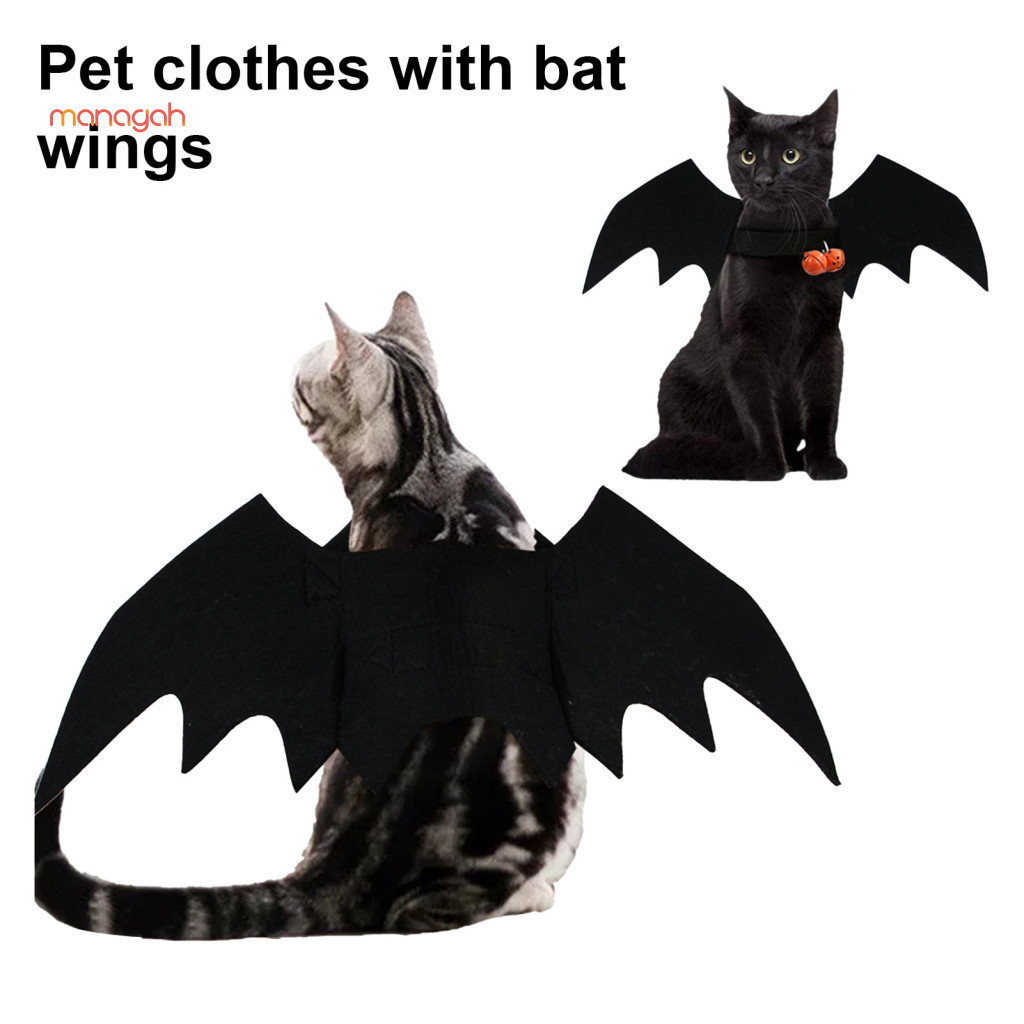 Adjustable Pet Costume Bat Wings for Pets Black for Cats and Dogs Halloween Party Dress-up Accessory Southeast Asian Buy