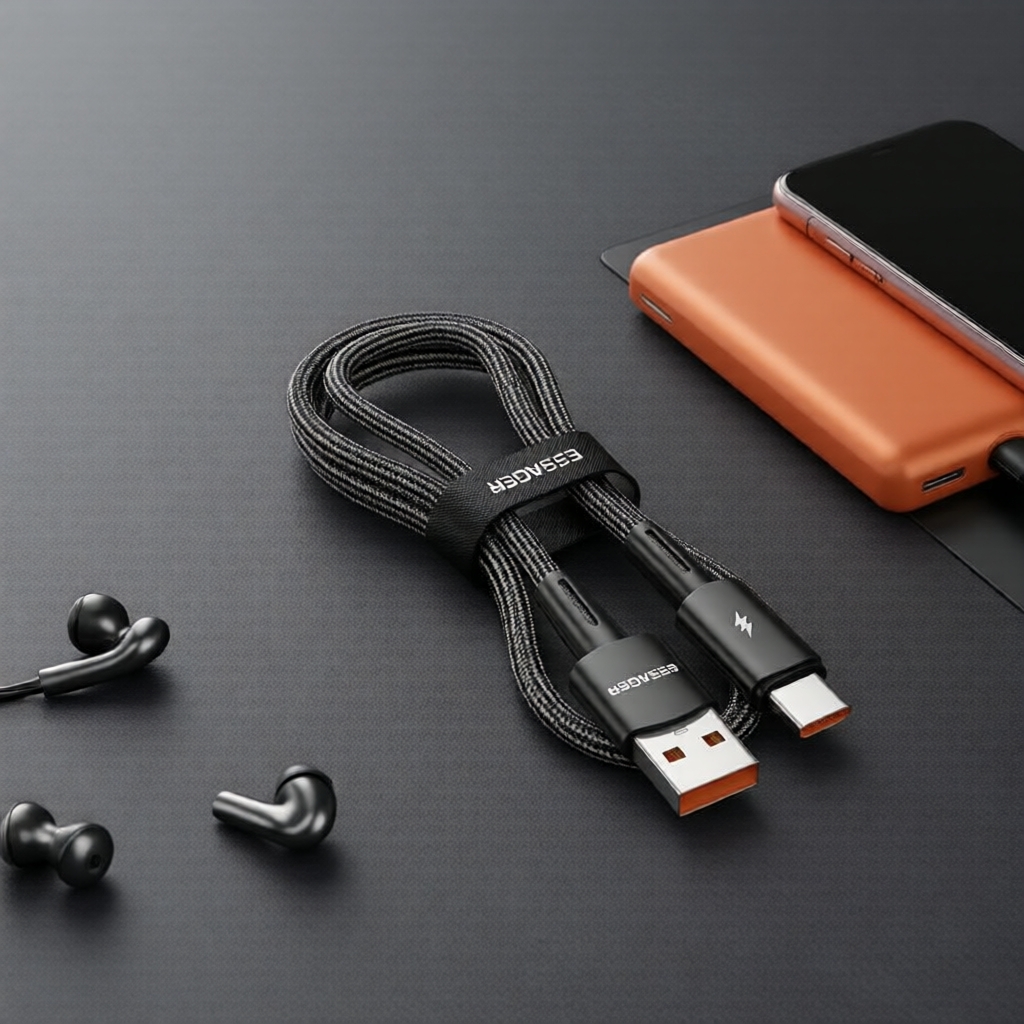 Essager 120W 6A Super Quick Charge USB-C Cable for Xiaomi 12Pro/K50 67W Fast Charging Support Mi 11Pro