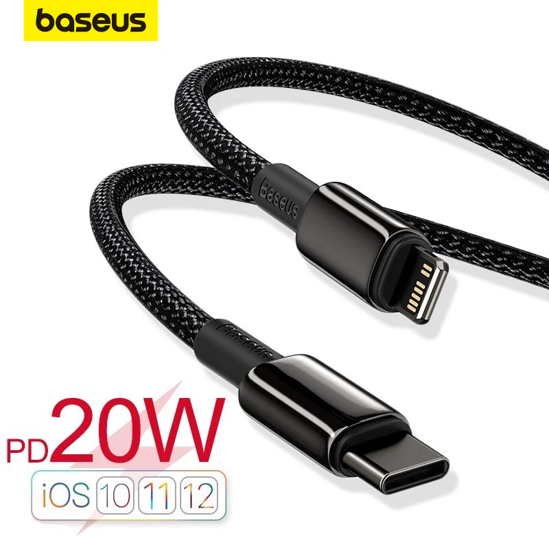 Baseus 20W USB C To Lighting Cable Fast Charge For phone 12