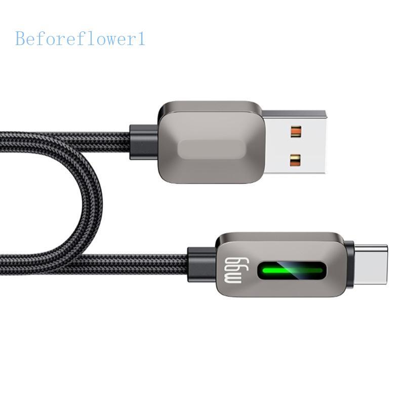 Befo Fast Speed 480Mbps USB Para Alimentação Tipo C Luz LED E Tampa Trançada