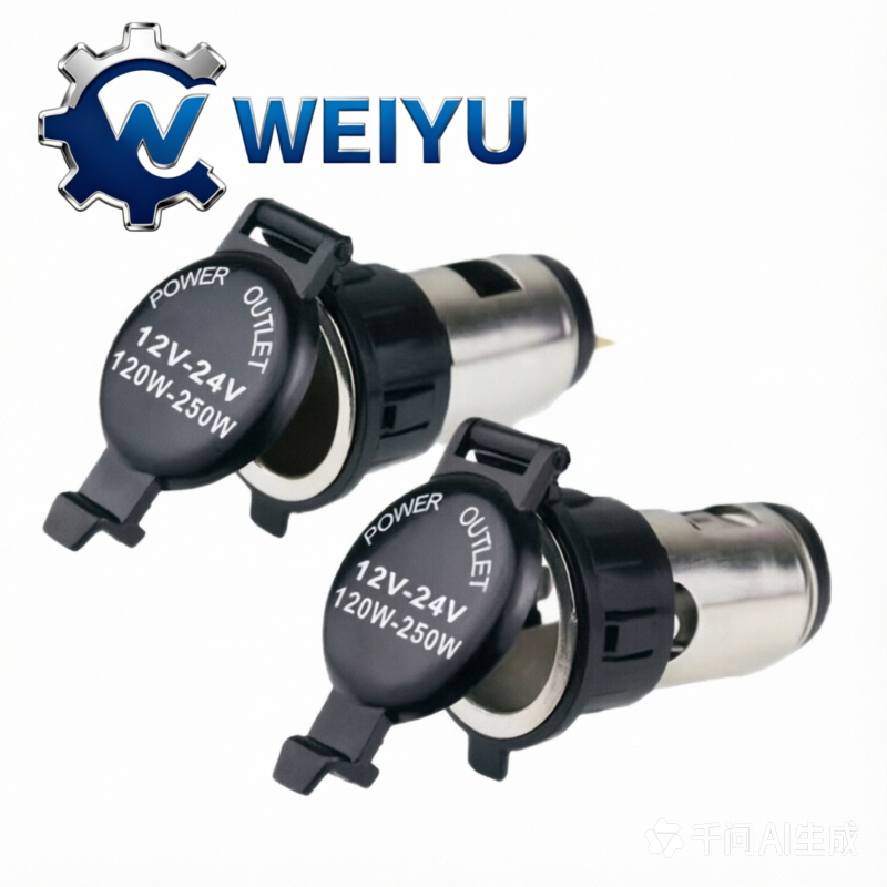 Universal Car Cigarette Lighter Adapter with Portable Power Socket 12V-24V 120W-250W for Car