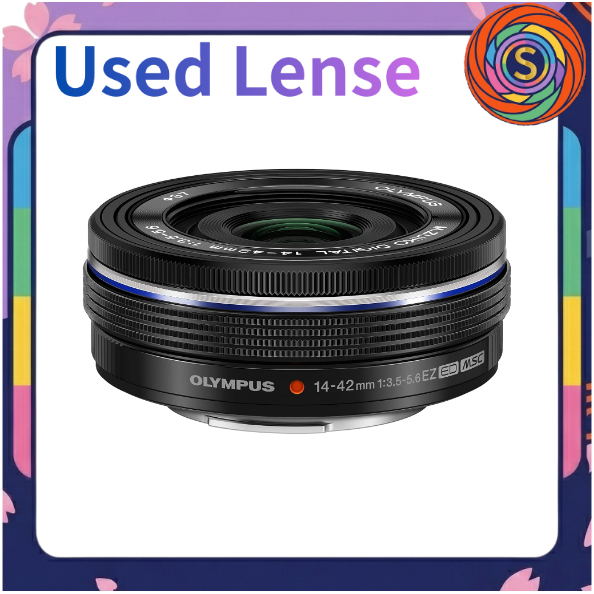 【Secondhand】Olympus M.ZUIKO DIGITAL ED 14-42mm F3.5-5.6 EZ Electric Pancake Zoom Lens Black Micro Four Thirds Mirrorless
