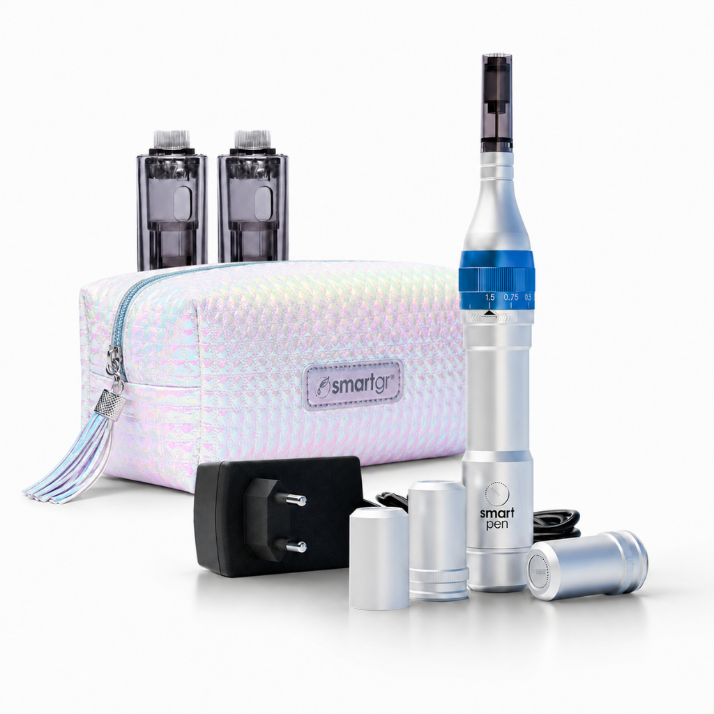 Derma Pen Caneta de Microagulhamento + Necessaire Holográfica - Smart GR