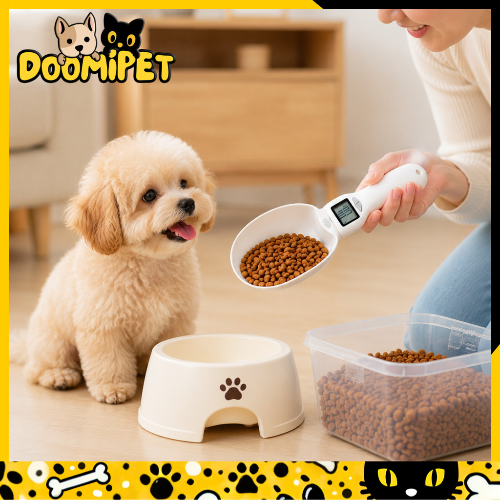Colher Medidora Digital para Ração Pet - Balança de Precisão para Cães e Gatos, Dosagem Exata