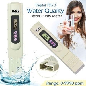 Medidor Digital TDS - Temperatura e Qualidade da água de Aquários