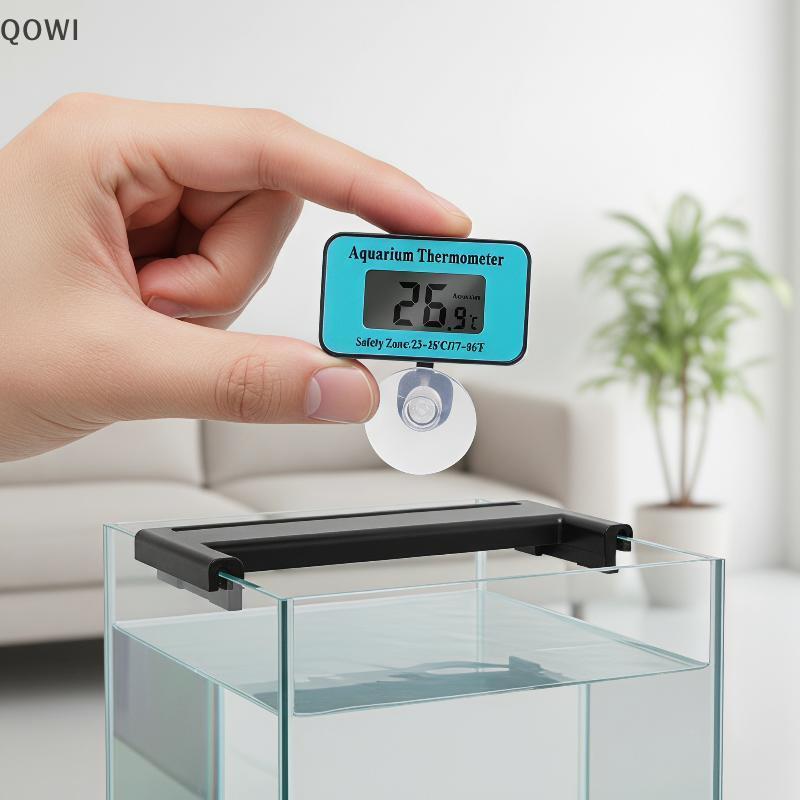 Termômetro Digital Para Aquário qo , Display LCD De Alta Visibilidade Com Ventosa De Sonda Todos Os Tipos , Tanque De Do