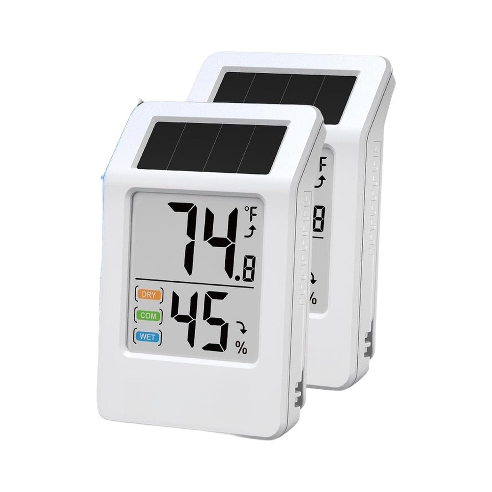 [Clearance]for Smart WiFi Thermometer&Hygrometer Solar-Powered Wireless Temp&Hum Monitor[ARBES]