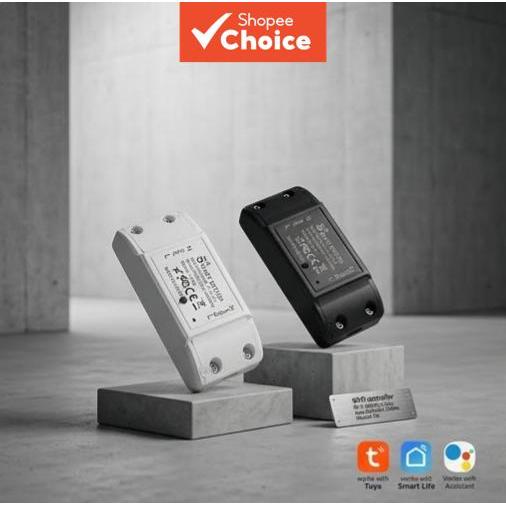 Interruptor WiFi, Módulo de Relé de Automação Residencial Inteligente para Tuya e Alexa, Controle Remoto Wireless com
