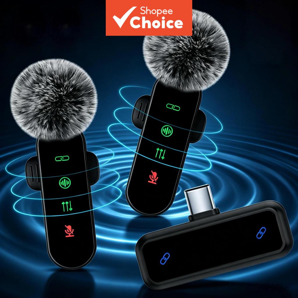 Design Profissional Luz Indicadora de Lapela Wireless Mic Lapela Wireless Transmissão Estável Áudio Transparente Para