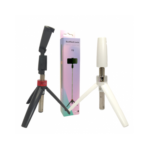 Bastão Tripé Led Retrátil Para Celular Controle Wireless Y9 + NF + Loja Física + 90 dias de Garantia