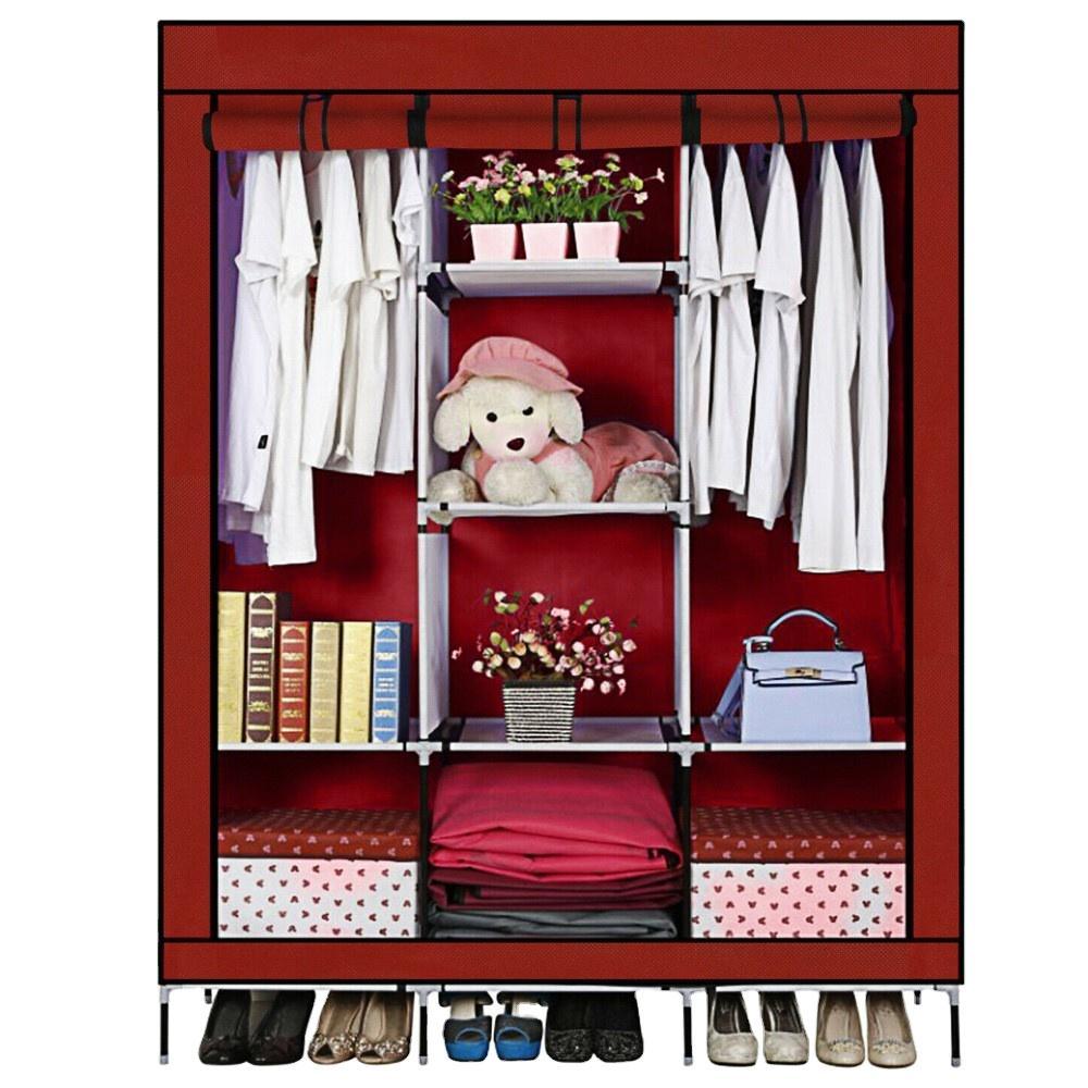GUARDA ROUPA PORTATIL AMARIO ROUPEIRO MODULAR COM PRATELEIRA SAPATEIRA MULTIUSO QUARTO CASA PRAIA