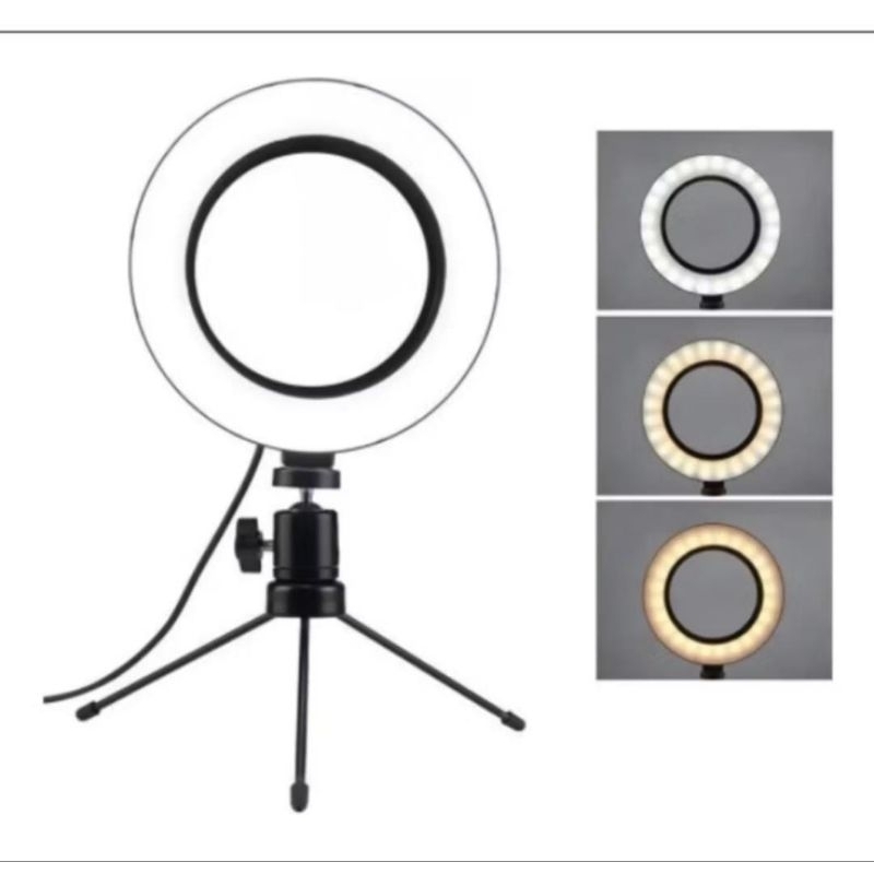 kits ring light 6 polegadas iluminação fotográfica para smartphone