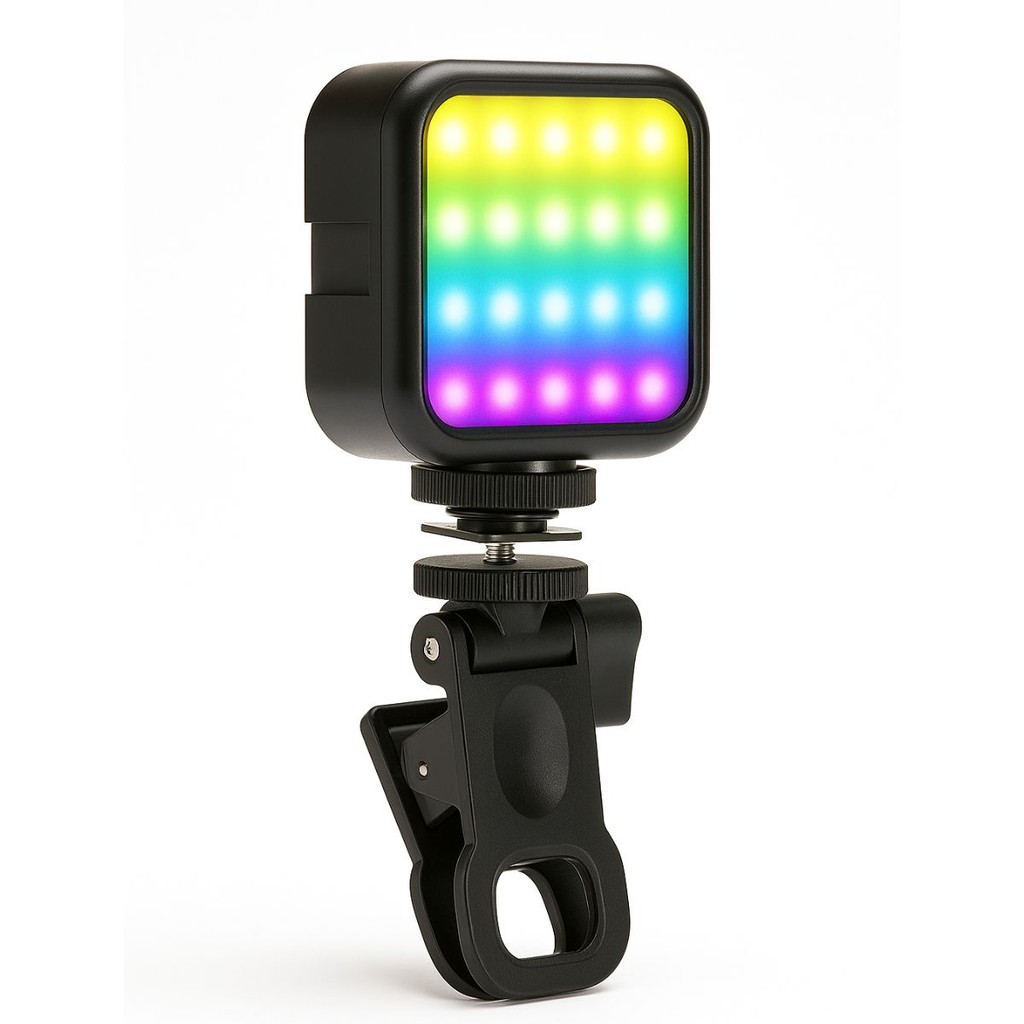 Ring Light de Clipe LED RGB para Smartphone Notebook