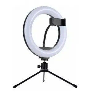 RING LIGHT COM TRIPE E SUPORTE PARA SMARTPHONE 3 CORES + CONTROLE REMOTO