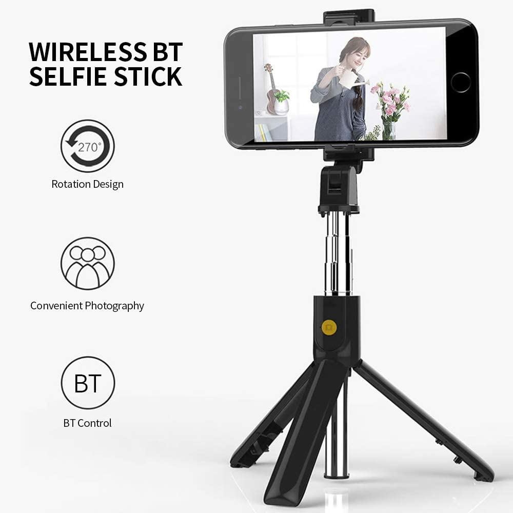 K07 Selfie Stick integrado Tripé BT 4.0 sem fio Selfie Stick mini Tripé portátil extensível selfie stick para smartphone