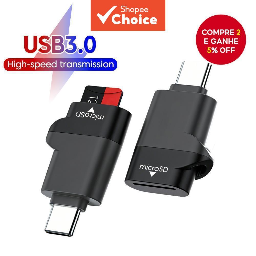 Twitch Mini Type-C 3.0 TF Leitor De Cartão Adaptador Micro SD De Alta Velocidade Para Smartphone PC Laptop