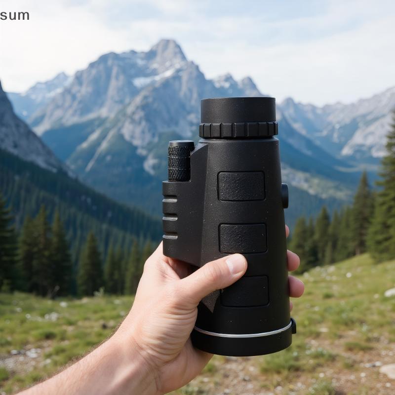 [sum] 40X60 Profissional Monocular Night Poderoso Mini Poeta Zoom Com Smartphone Camping BR