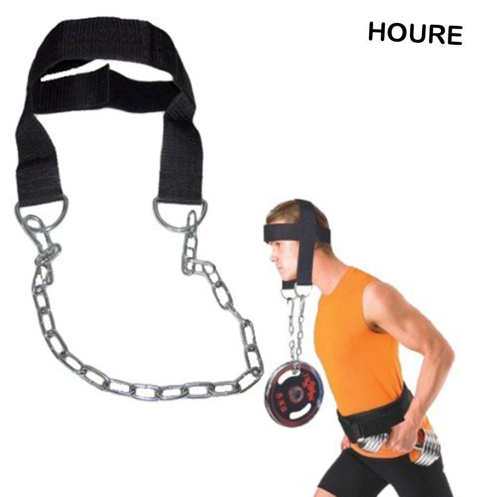Arnês Para Cabeça E Pescoço HOURE , Treinamento Ajustável Musculação , Com Corrente , Estilo Clássico , Design Ergonômic