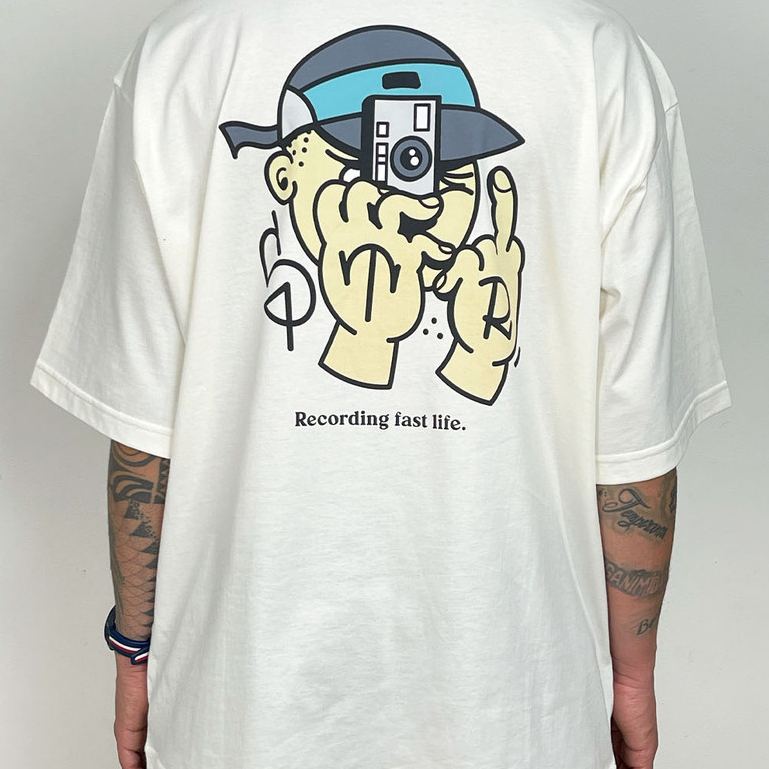 Camiseta Stranger Esqueitista Básica Camisa Estilosa Recording Fast Life Streetwear 100% Algodão