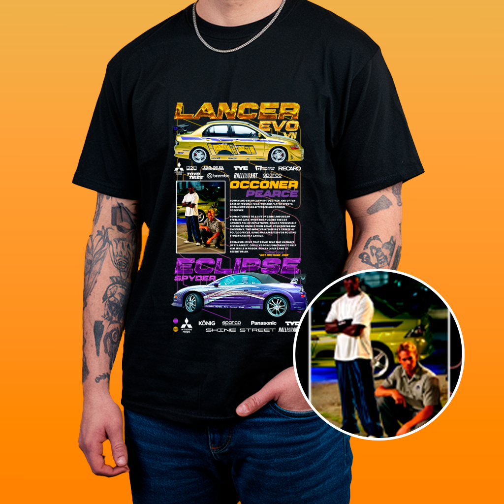 Camisa Estampa de Carro - Fast Furious Algodão 30.1