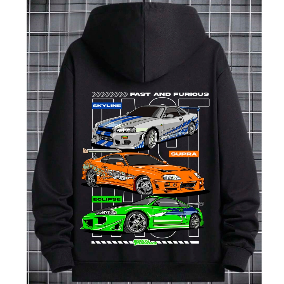 Blusa de Frio Masculina Velozes e Furiosos Casaco Flanelado Algodão Fast and Furios Unissex