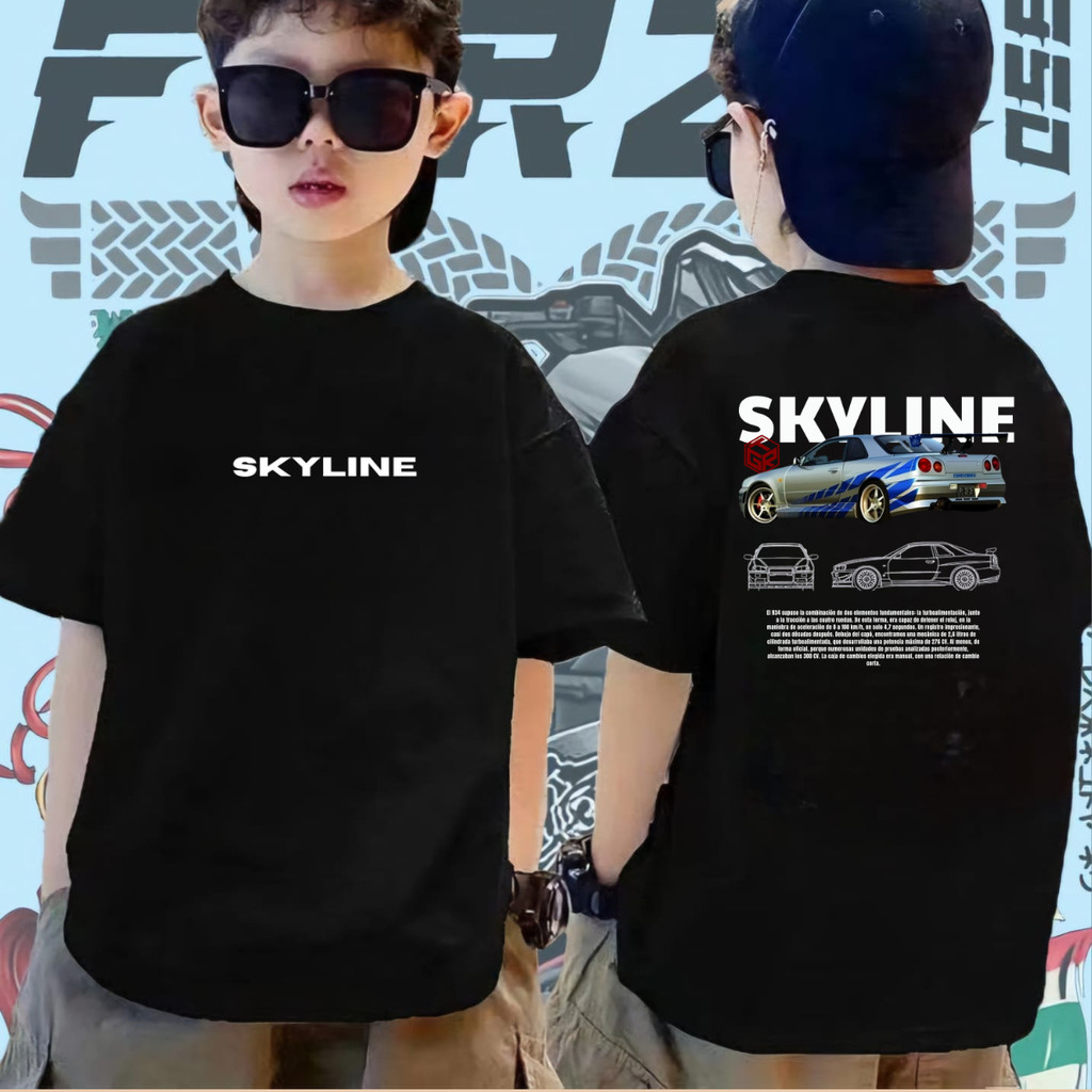 Camiseta Infantil Streetwear Estilo Velozes E Furiosos Brian Fast Furious