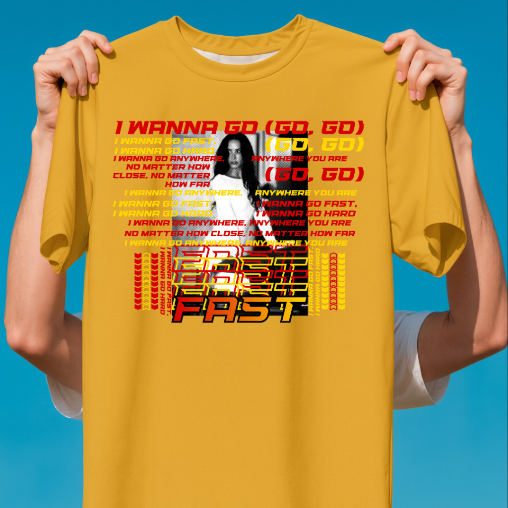 🏁 Camiseta FAST Demi Lovato | Estampa DTF Premium | Modelagem Unissex
