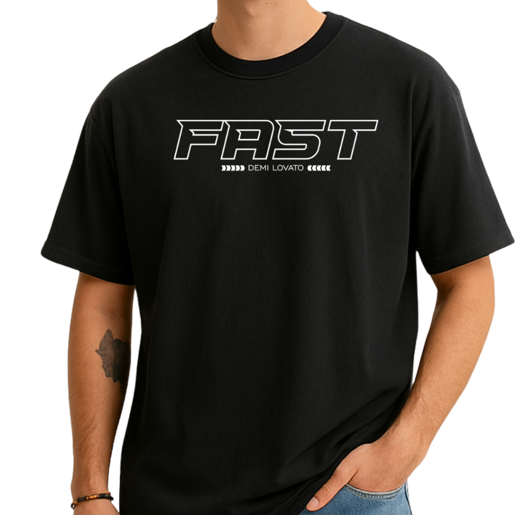 Camiseta Demi Lovato FAST | Estampa DTF de Alta Qualidade