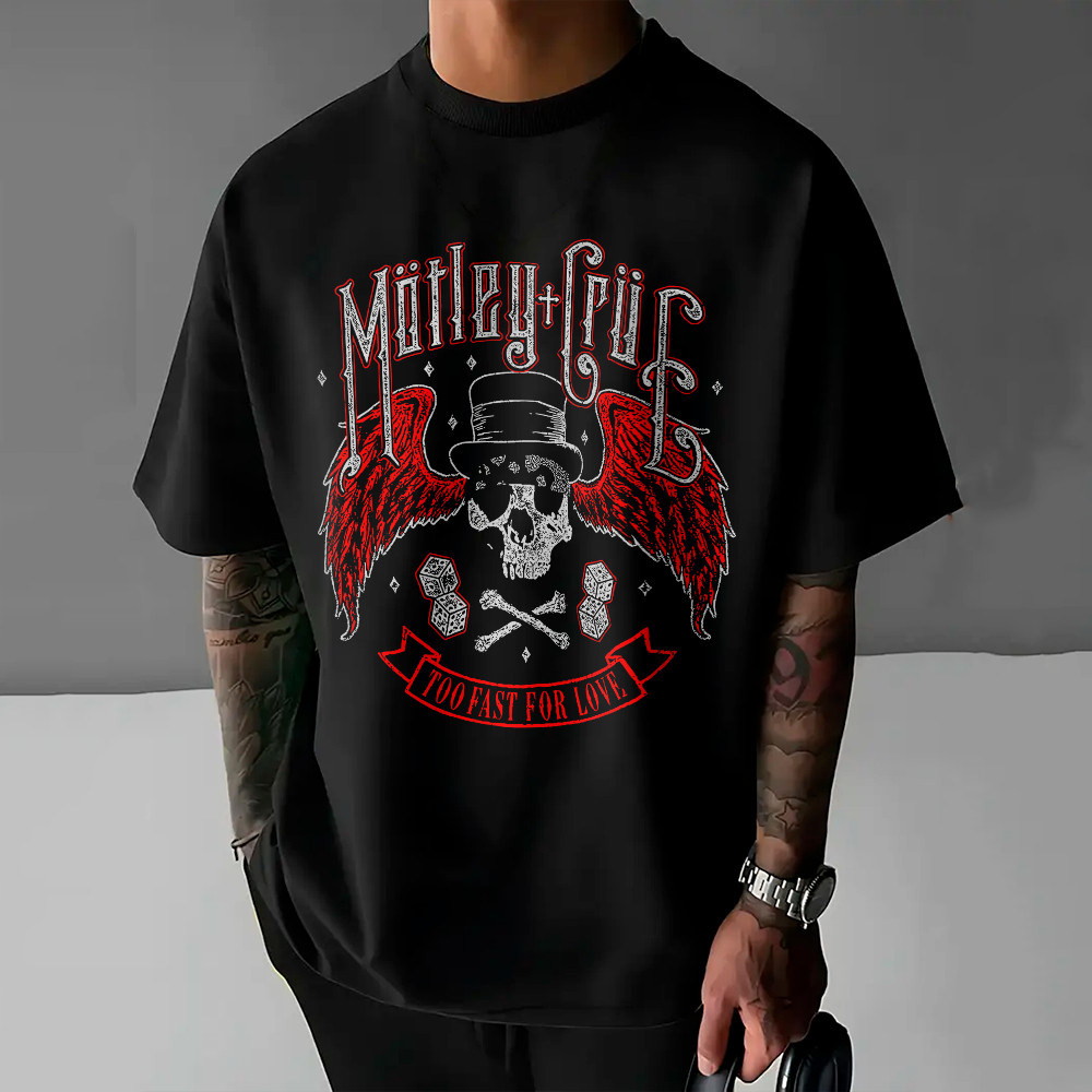 Camiseta Basica Too Fast For Love Motley Crue Banda Rock Metal Envio Rápido