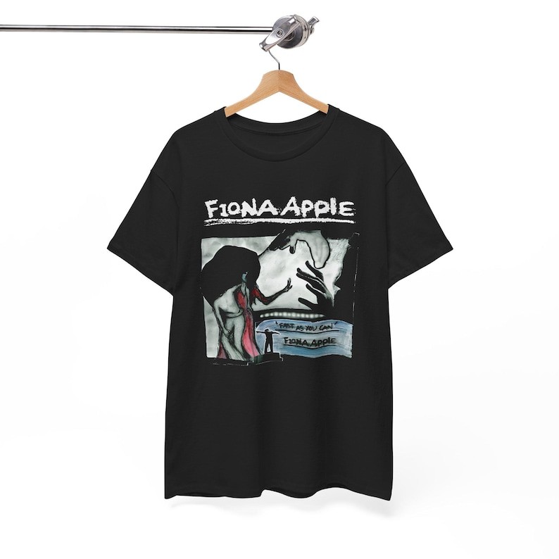 Music.Soul Camiseta Unissex Fiona Apple Fast As You Can Album Arte Anos 90 Confortavel Elegante Atemporal Moda Casual