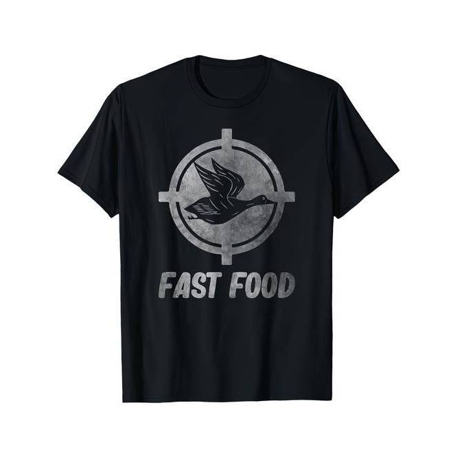 Camiseta Masculina Caça Patos Caçador Fast Food Divertida Estilosa Confortável Casual
