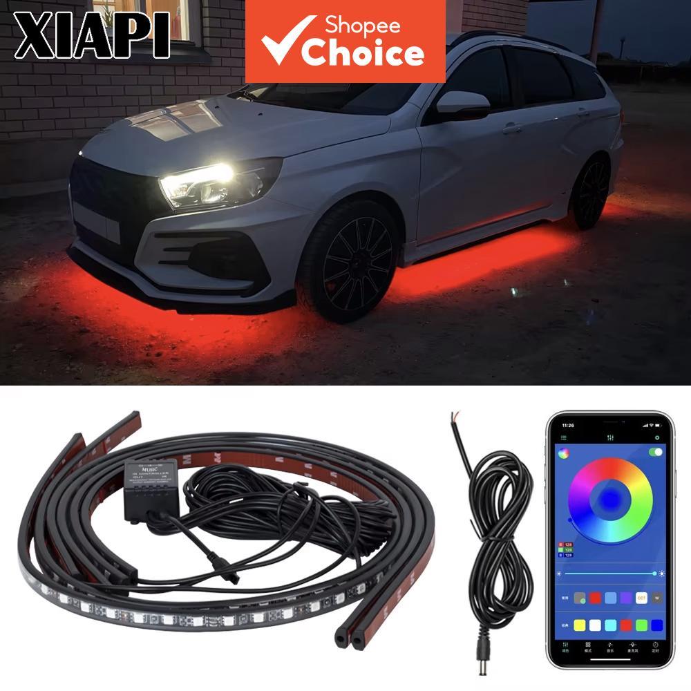 XIAPI Flexível LED Strip Car Bottom Underglow Light RGB Lâmpada De Atmosfera Interior Ambiente
