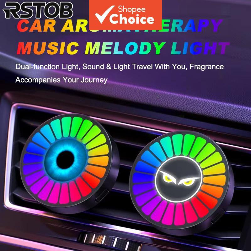 RSTOB RGB LED Demon Eye Car Vent Perfumes Purificadores De Ar Difusor De Aromaterapia
