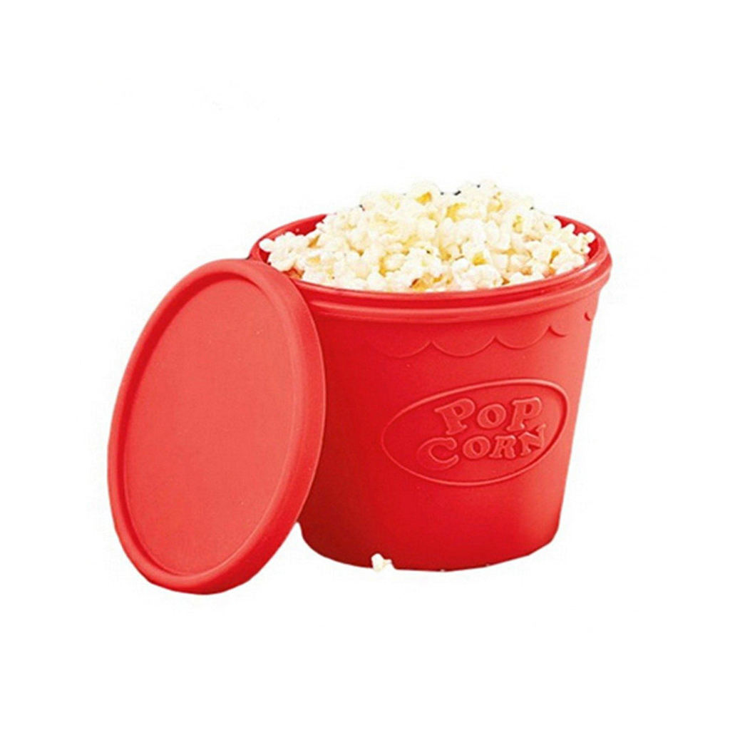 Balde Estoura Pipoca Silicone Pipoqueira Sem Óleo Premium
