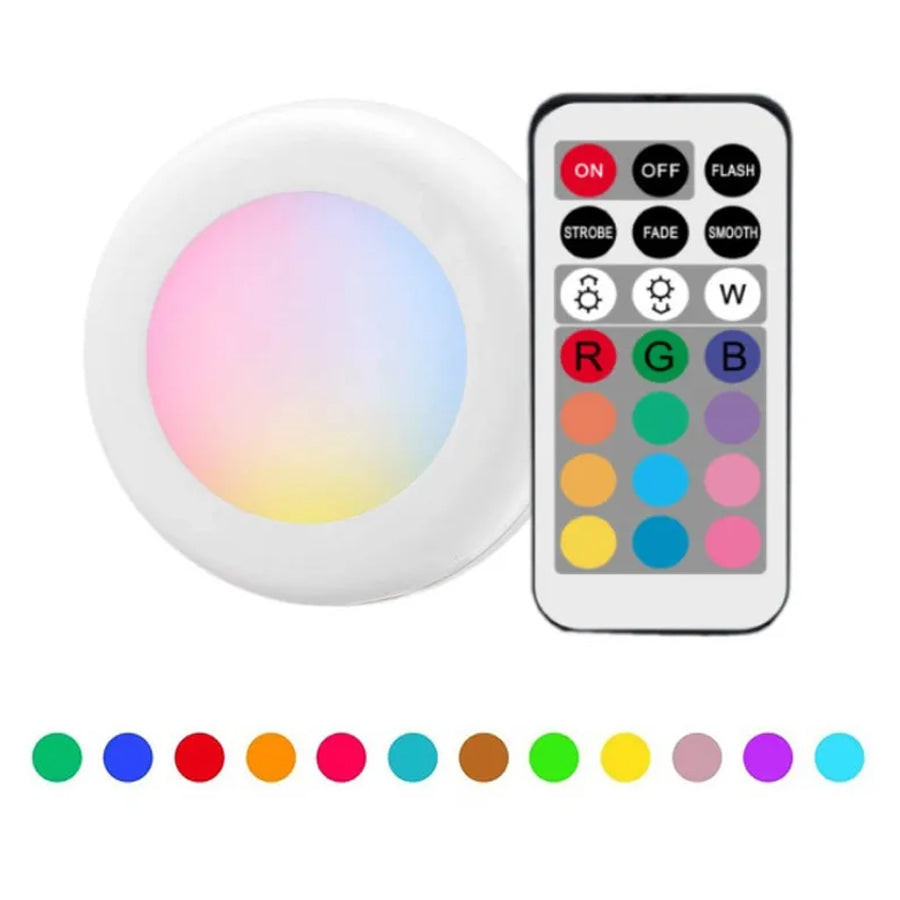STO110 - 3 Lâmpadas LED RGB com Controle Remoto e Premium