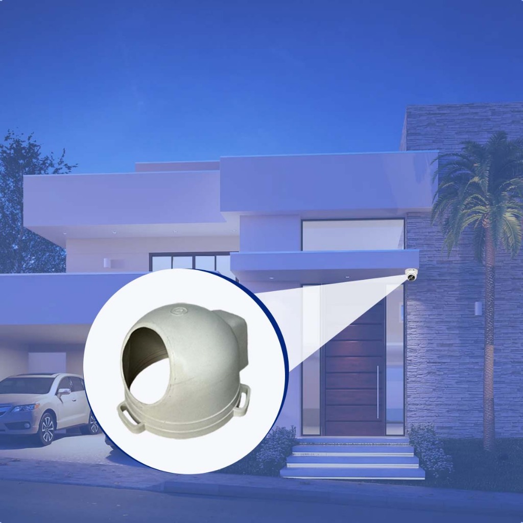 Protetor Antifurto para Câmera Dome Infra Vermelho – Acoplamento Premium Profissional