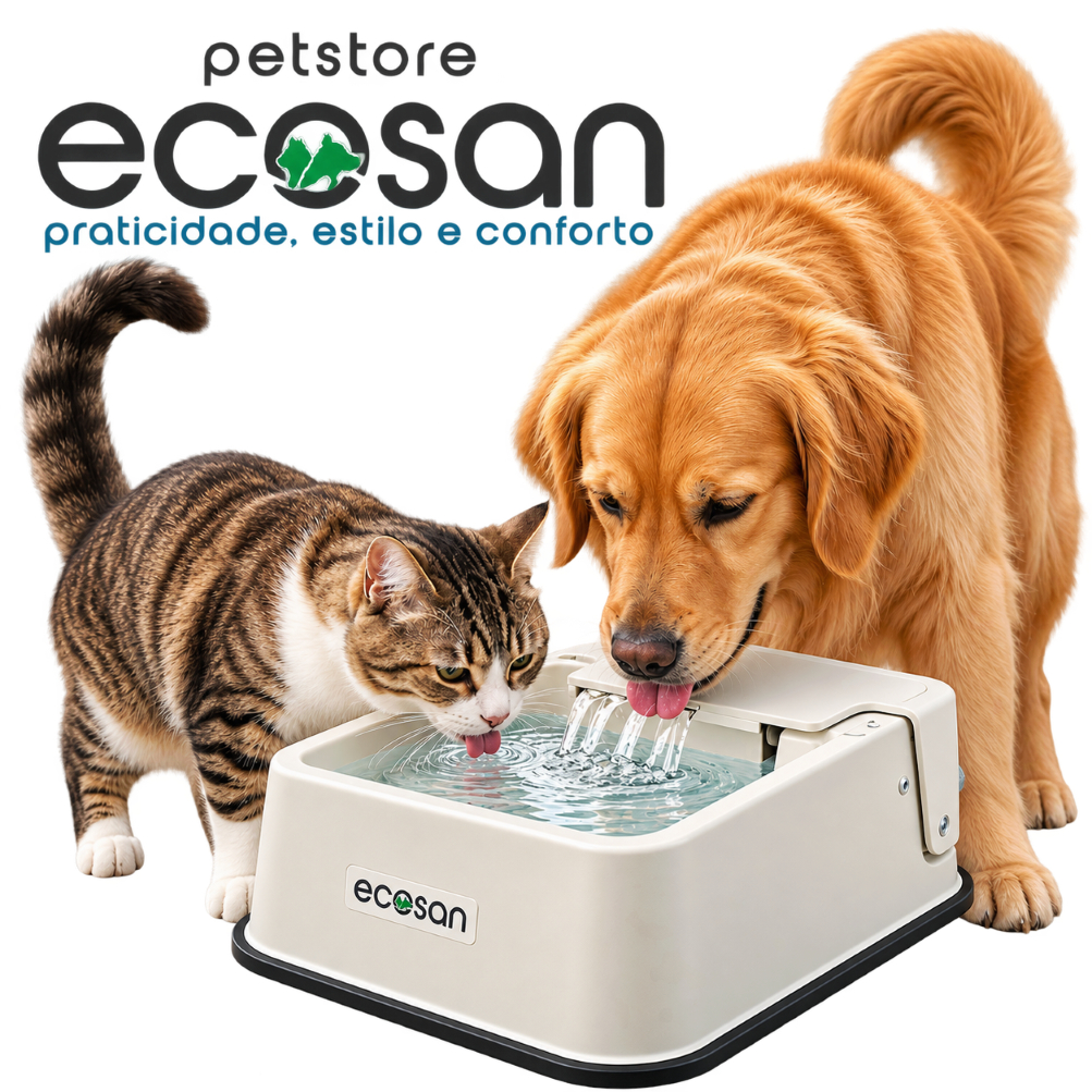 Bebedouro Automático para Cães e Gatos | ECOSAN Antibacteriano