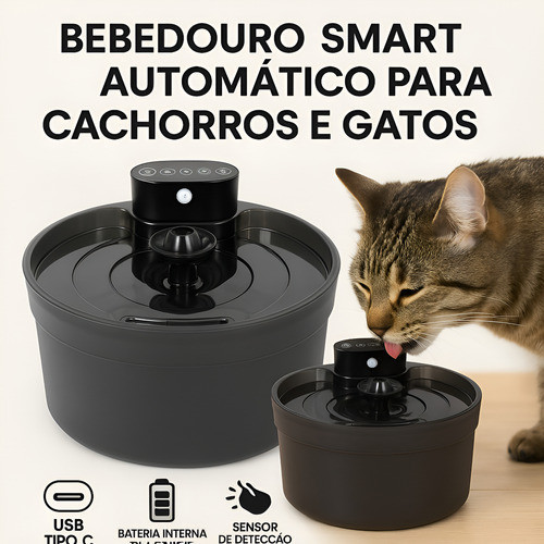 Bebedouro Pet Smart Com Desligamento Automático