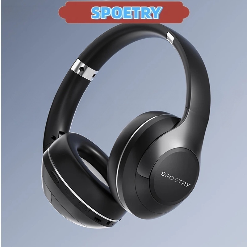 Headphone Bluetooth sem fio, com entrada para cartão TF, dobrável e portátil, de alta qualidade sonora