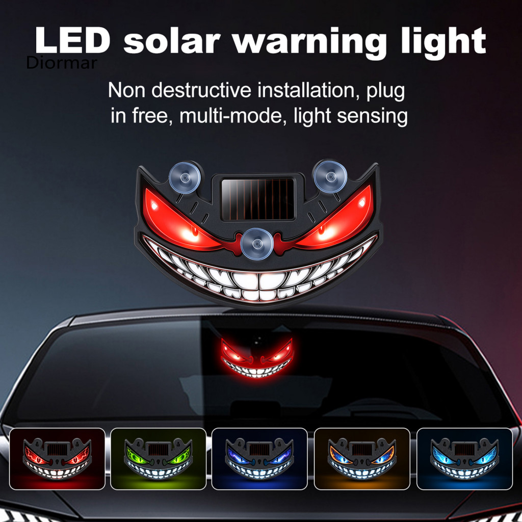 Wireless Devil Eye Car Lamp Automotive Exterior Window Glow Solar Light Dynamic Blinking Led Suction Cup Demon for for S